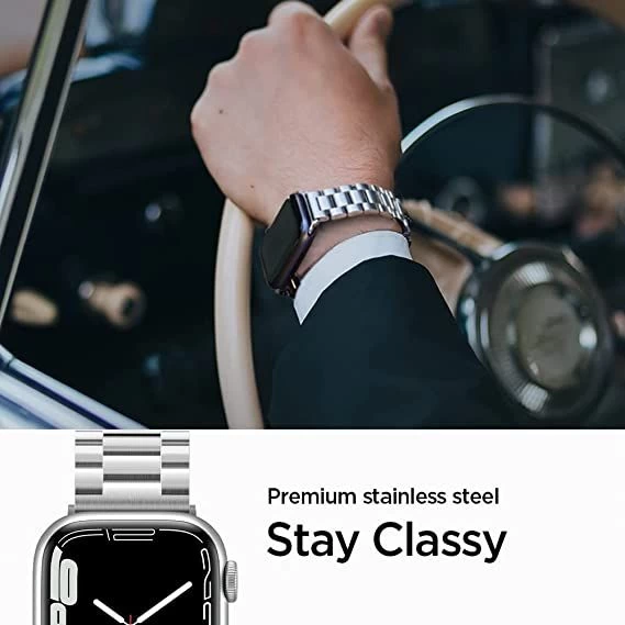 Apple Watch Ultra 2 / 3 Nutikellade rihmad hõbe SPIGEN MODERN FIT BAND (49mm)