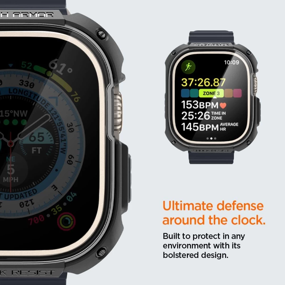 Apple Watch Ultra 2 telefoni ümbris must SPIGEN TOUGH ARMOR (49mm)