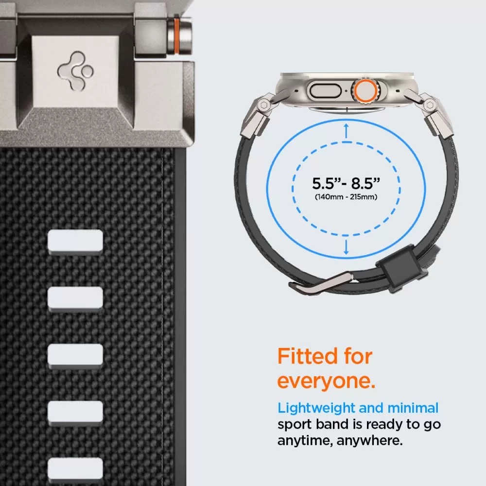 Apple Watch Ultra 2 siksniņa melns SPIGEN DURAPRO ARMOR ULTRA (49 MM)