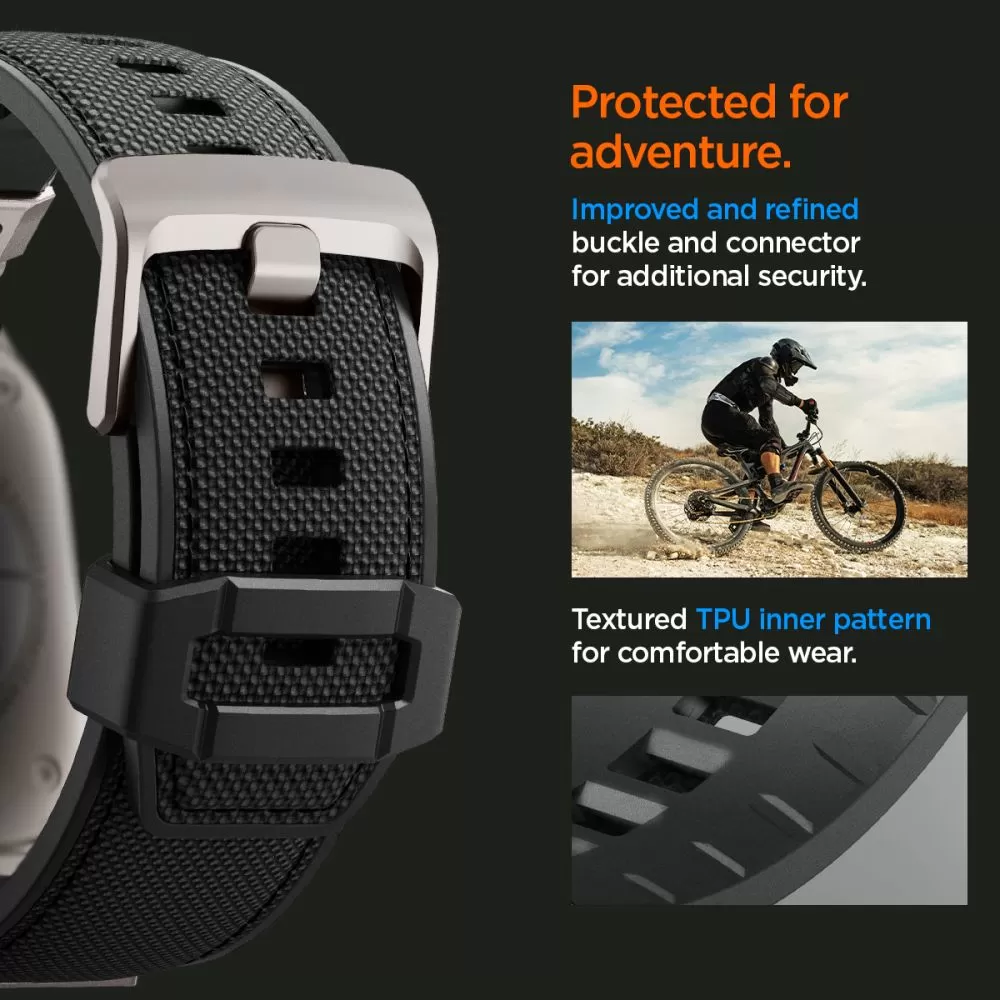 Apple Watch Ultra 2 siksniņa melns SPIGEN DURAPRO ARMOR ULTRA (49 MM)