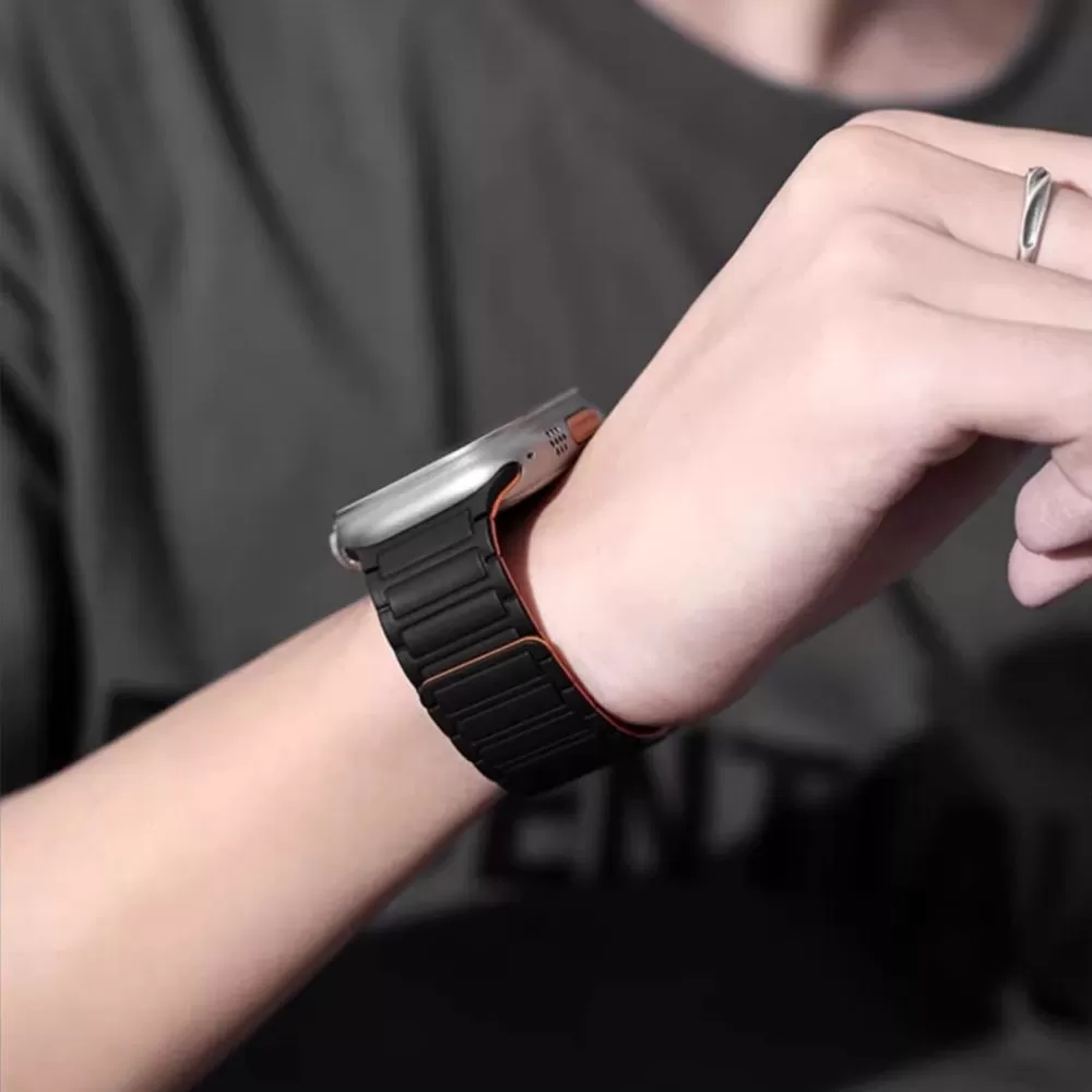 Apple Watch Ultra 2 siksniņa melns TECH-PROTECT ICONBAND MAGNETIC ULTRA ( 49 MM)