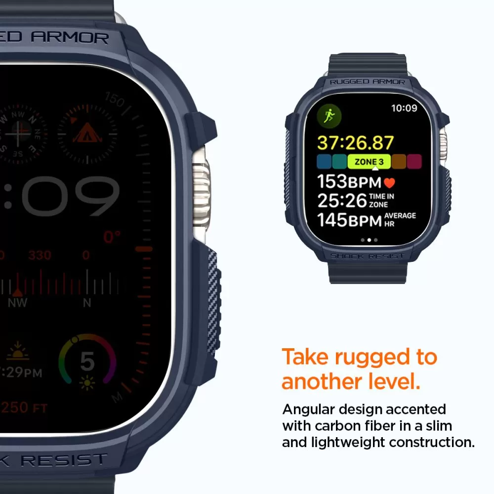 Apple Watch Ultra 2 vāciņš zils SPIGEN RUGGED ARMOR (49 MM)