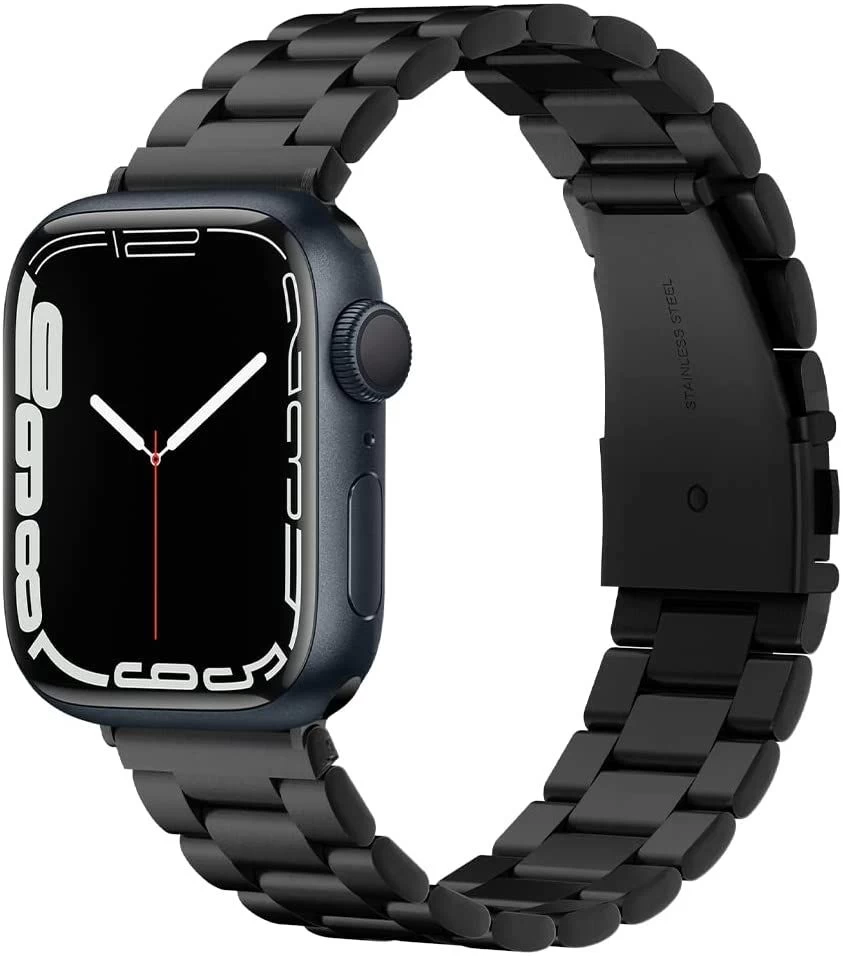 Apple Watch Ultra 2 / 3 Nutikellade rihmad must SPIGEN Modern Fit Band (49mm)