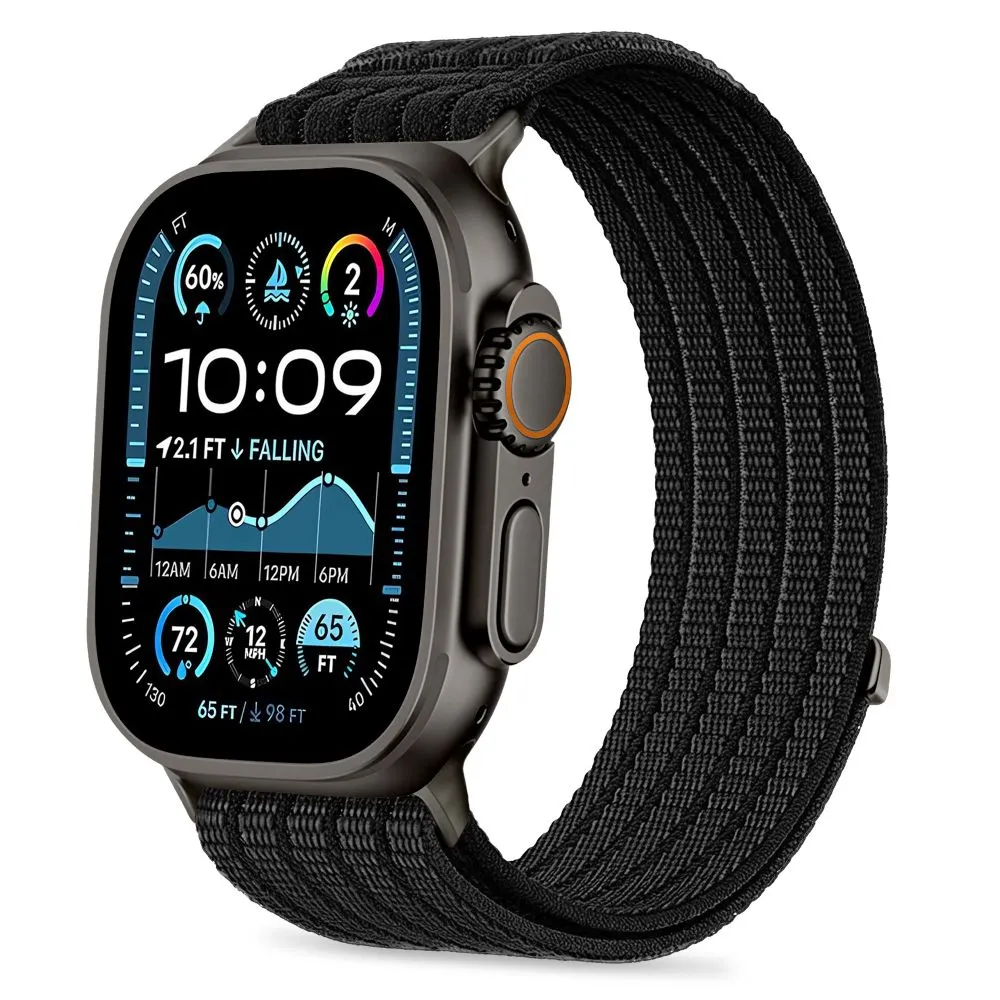 Apple Watch Ultra 2 / 3 Viedpulksteņu siksniņas melns TECH-PROTECT NYLON SPORT (49 mm)