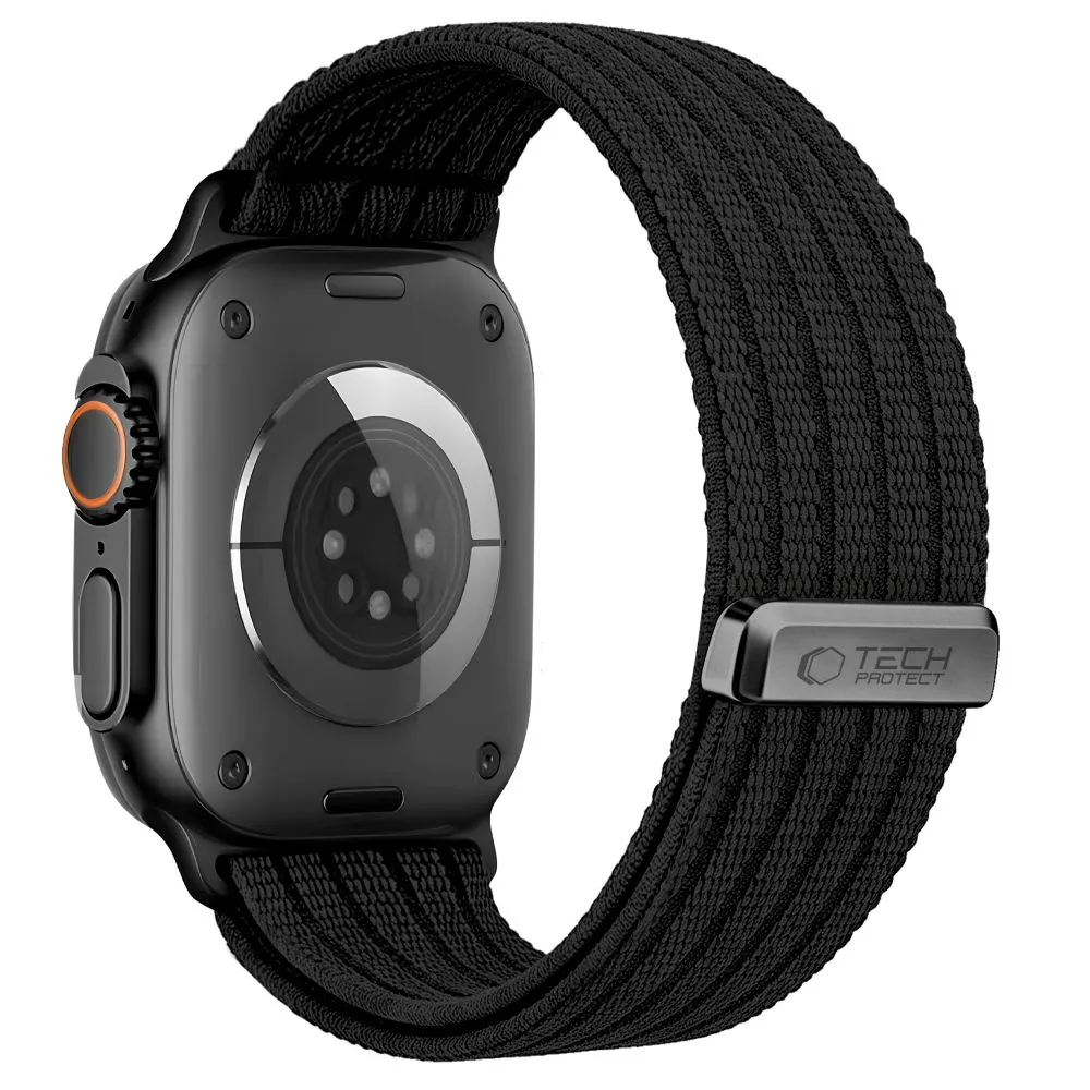 Apple Watch Ultra 2 / 3 Viedpulksteņu siksniņas melns TECH-PROTECT NYLON SPORT (49 mm)