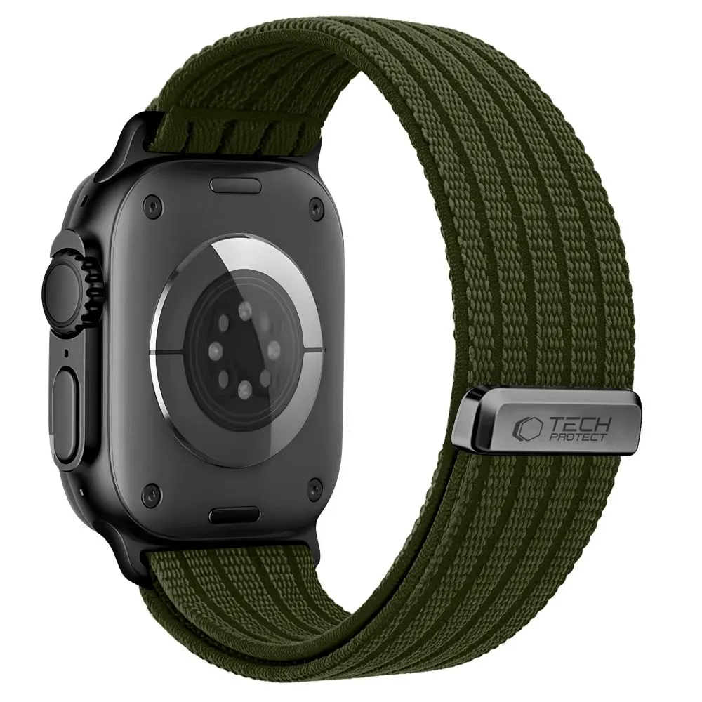 Apple Watch Ultra 2 / 3 Nutikellade rihmad roheline TECH-PROTECT NYLON SPORT (49 mm)