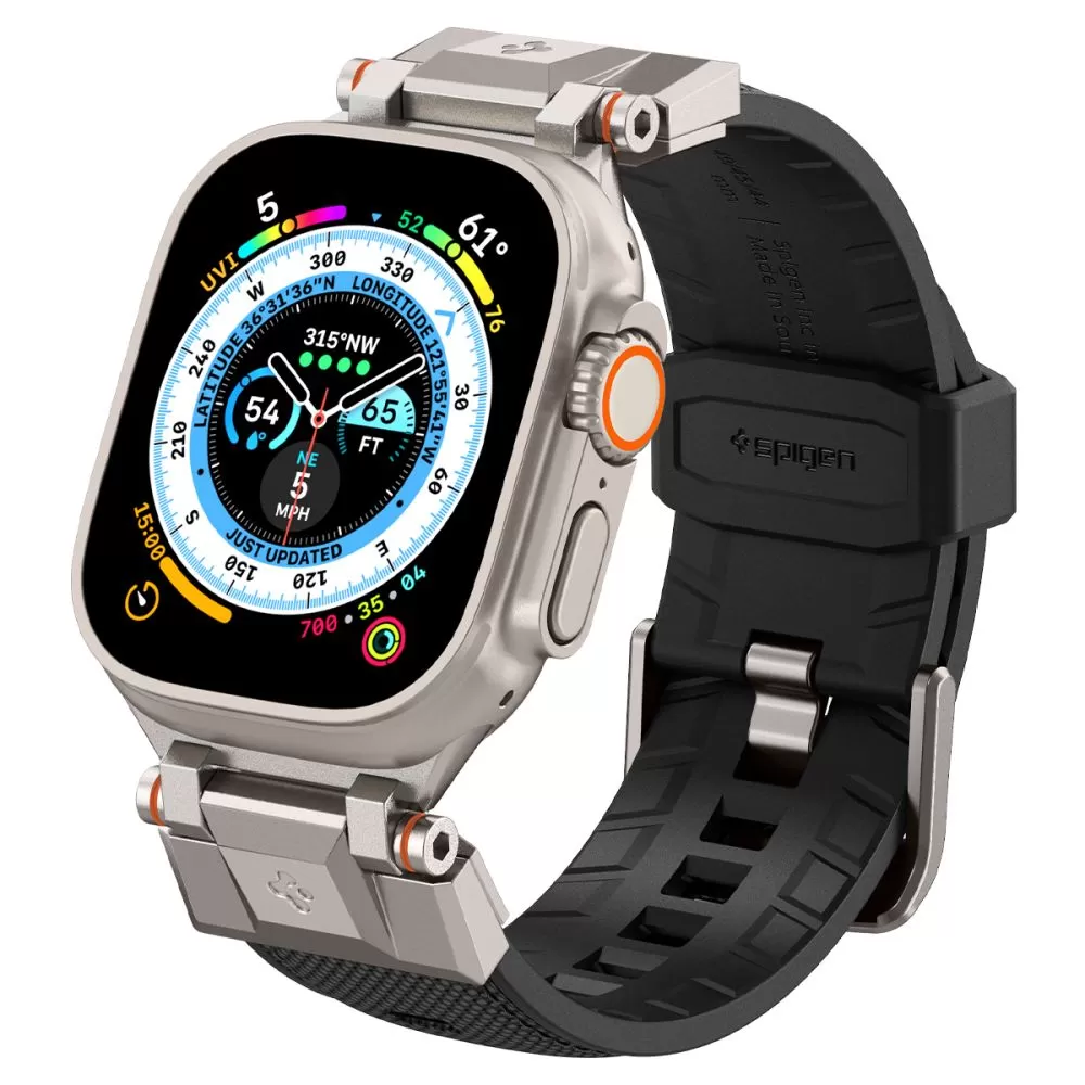 Apple Watch Ultra 2 siksniņa melns SPIGEN DURAPRO ARMOR ULTRA (49 MM)