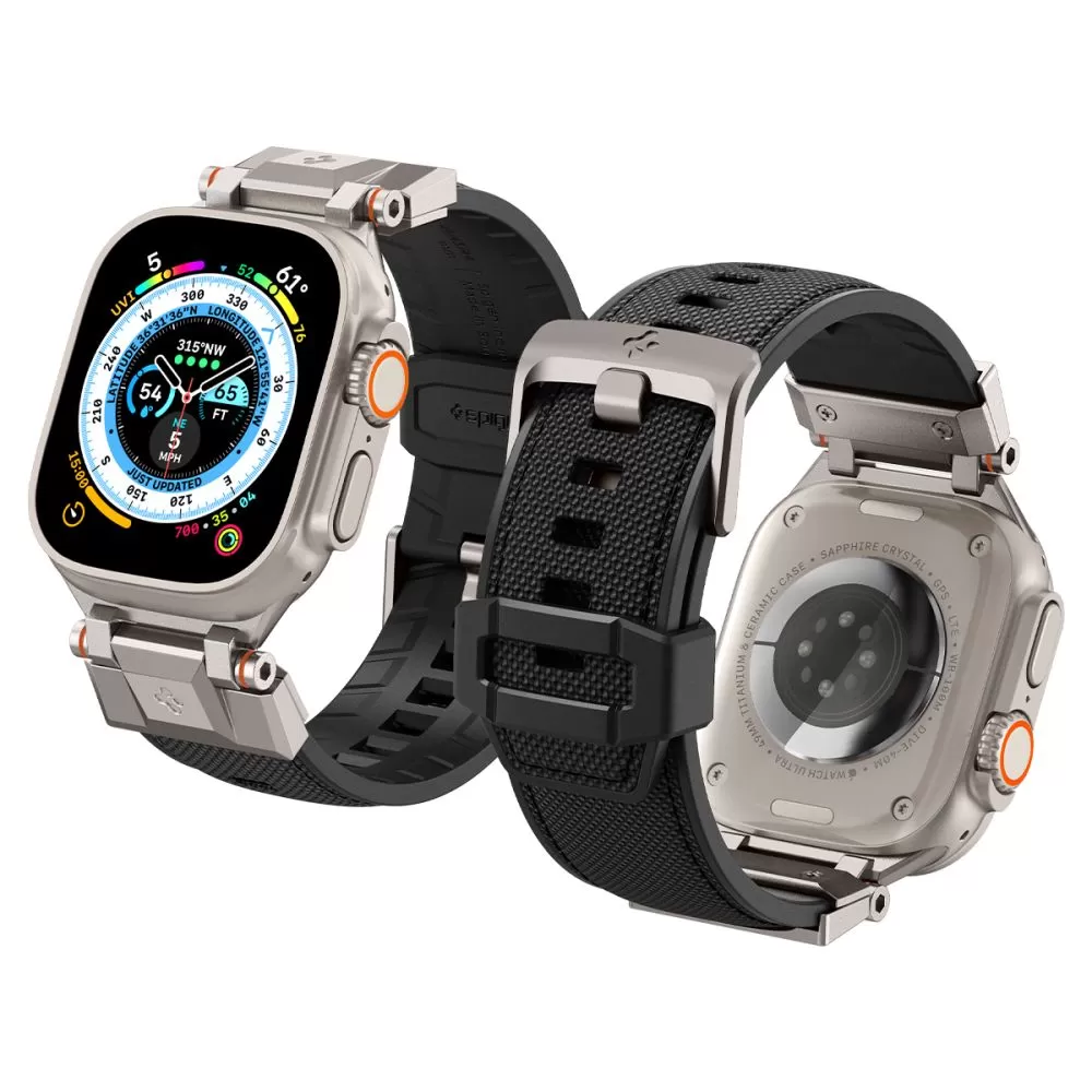 Apple Watch Ultra 2 siksniņa melns SPIGEN DURAPRO ARMOR ULTRA (49 MM)