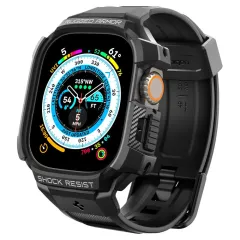 Apple Watch Ultra 2 / 3 rihm must SPIGEN RUGGED ARMOR ”PRO” (49 MM)