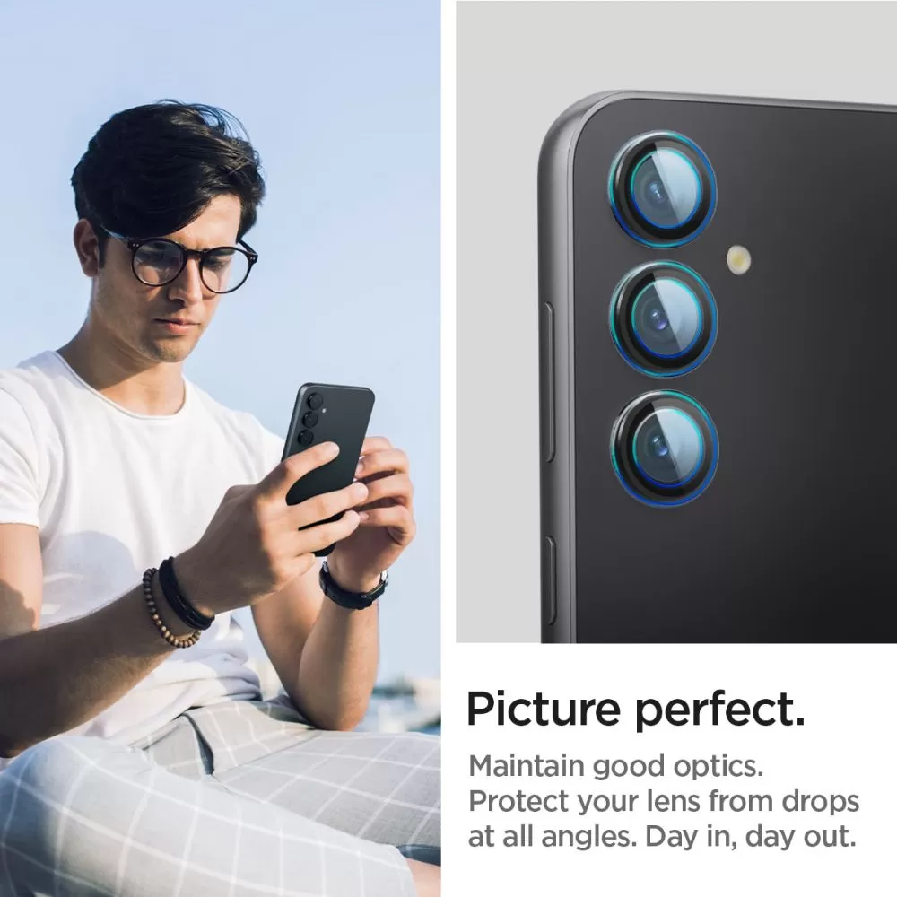 Samsung Galaxy S23 FE skärmskydd  SPIGEN OPTIK.TR ”EZ FIT” CAMERA PROTECTOR 2-PACK