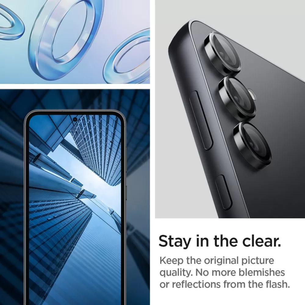 Samsung Galaxy S23 FE skärmskydd  SPIGEN OPTIK.TR ”EZ FIT” CAMERA PROTECTOR 2-PACK