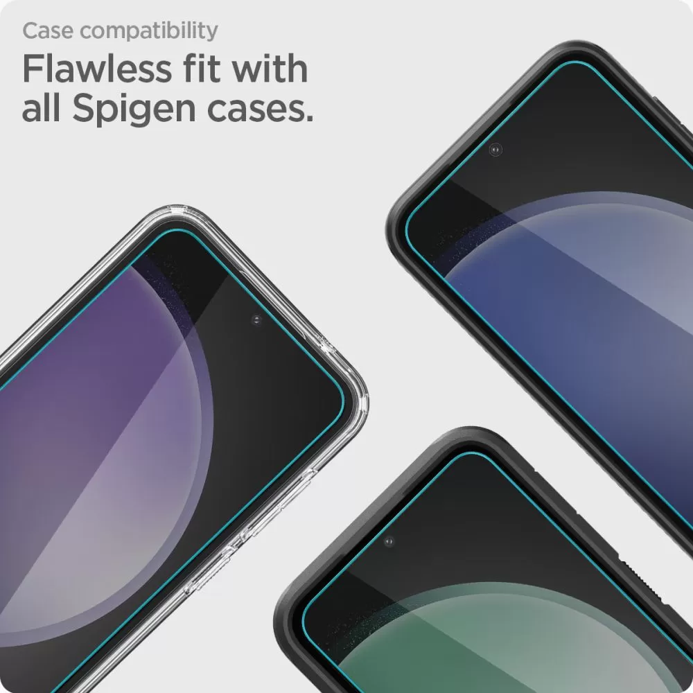 Samsung Galaxy S23 FE skärmskydd  SPIGEN ALM GLAS.TR 2-PACK