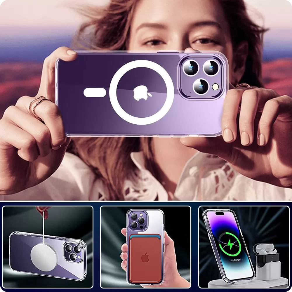 Samsung Galaxy S23 FE чехол прозрачный TECH-PROTECT FLEXAIR HYBRID MAGSAFE