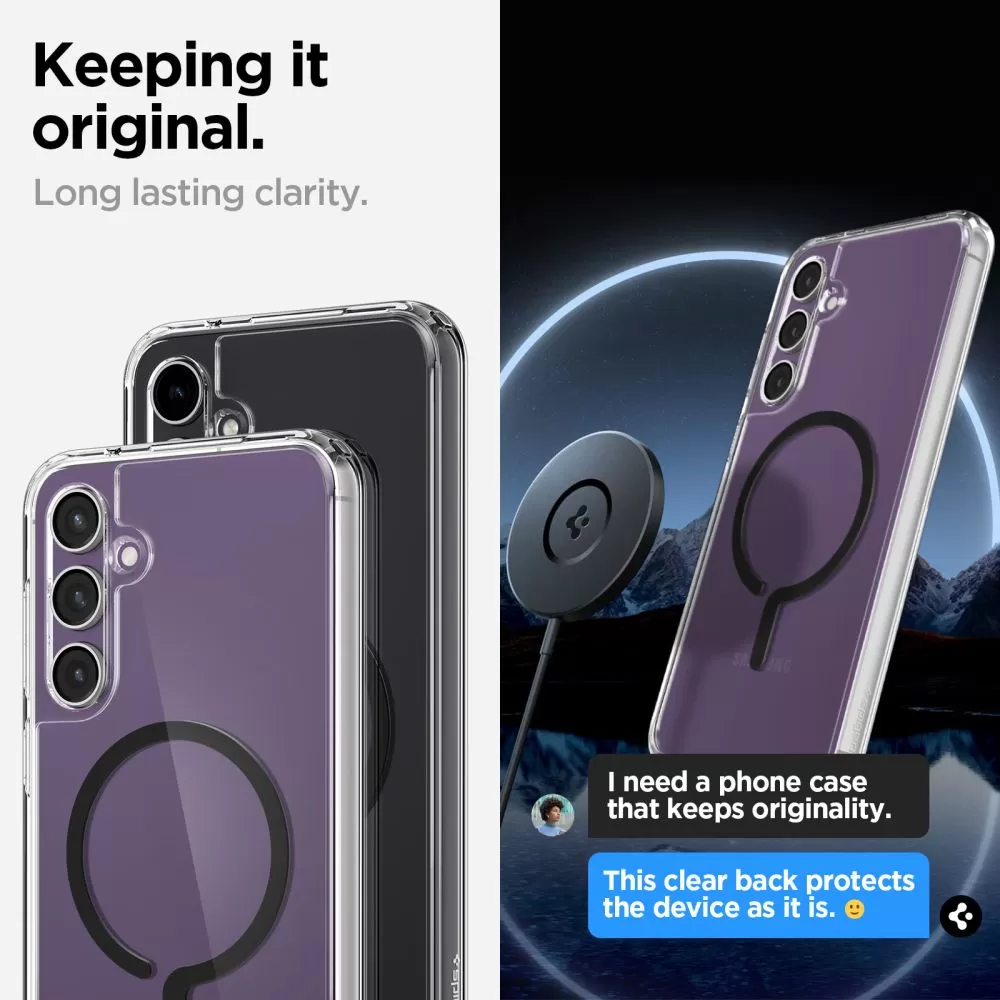 Samsung Galaxy S23 FE чехол черный SPIGEN ULTRA HYBRID ONETAP RING MAGSAFE