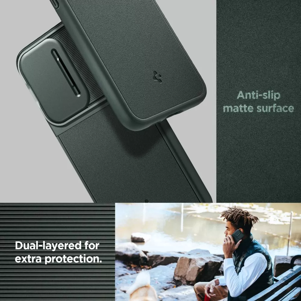 Samsung Galaxy S23 FE чехол зеленый SPIGEN OPTIK ARMOR