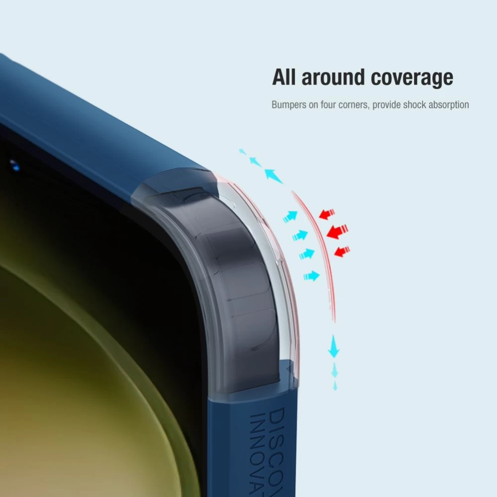 Samsung Galaxy S23 FE чехол синий NILLKIN SUPER FROSTED SHIELD PRO