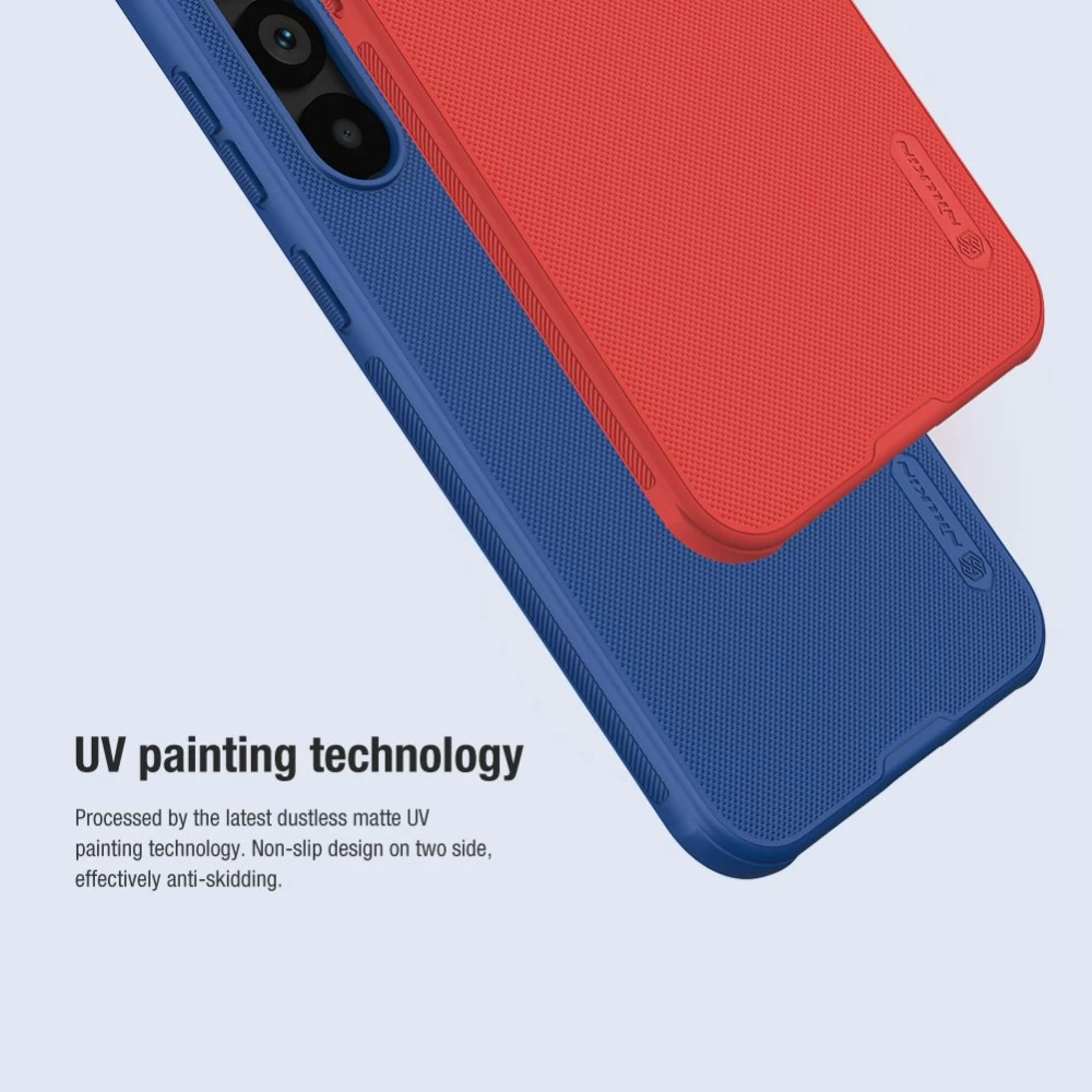Samsung Galaxy S23 FE чехол синий NILLKIN SUPER FROSTED SHIELD PRO