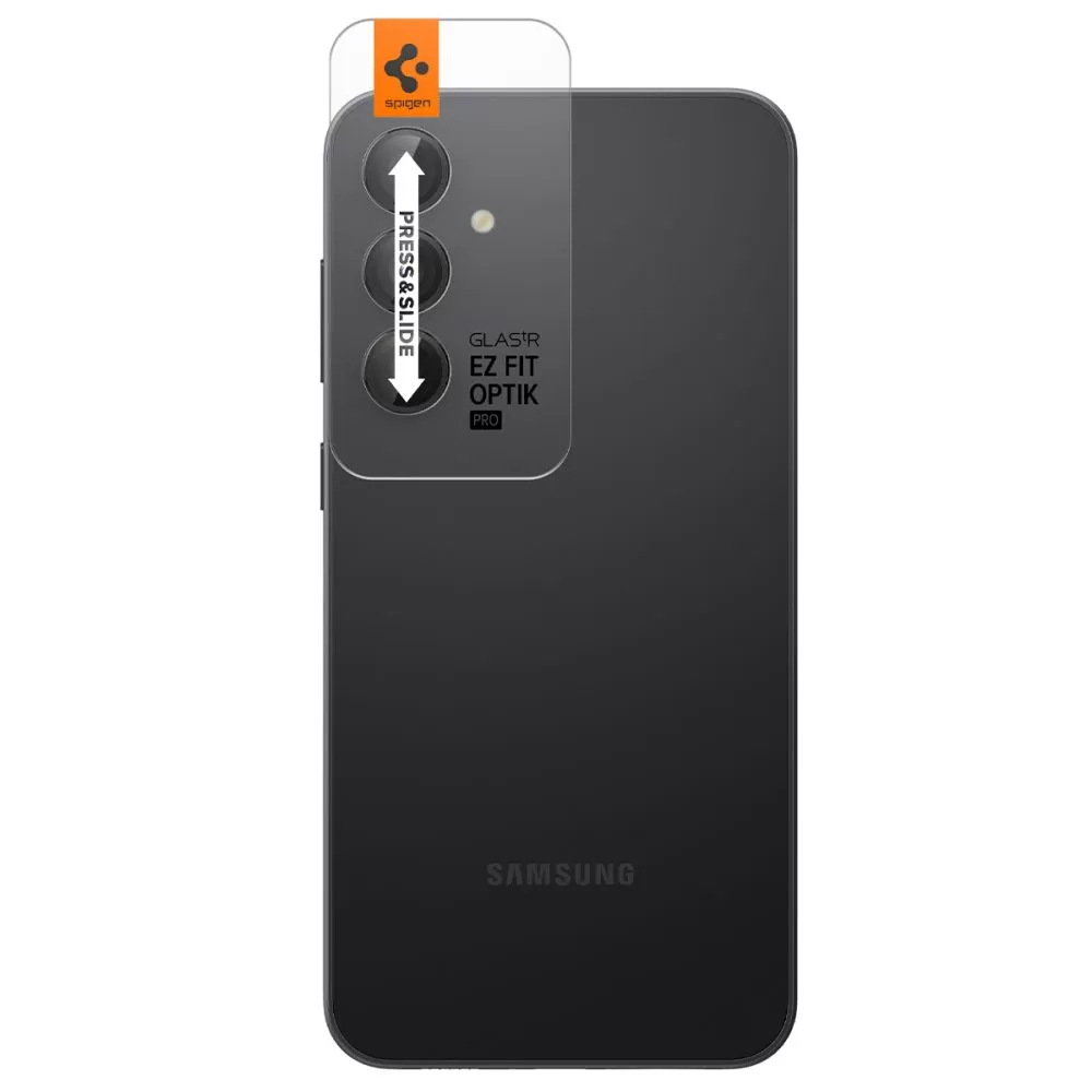 Samsung Galaxy S23 FE skärmskydd SPIGEN OPTIK.TR ”EZ FIT” CAMERA PROTECTOR 2-PACK