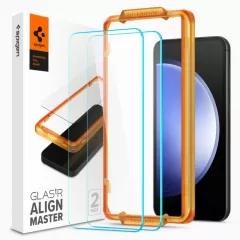 Galaxy S23 FE skärmskydd SPIGEN ALM GLAS.TR 2-PACK Samsung Galaxy S23 FE