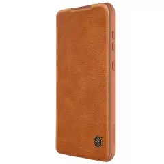 Samsung Galaxy S23 FE чехол коричневый NILLKIN QIN PRO LEATHER