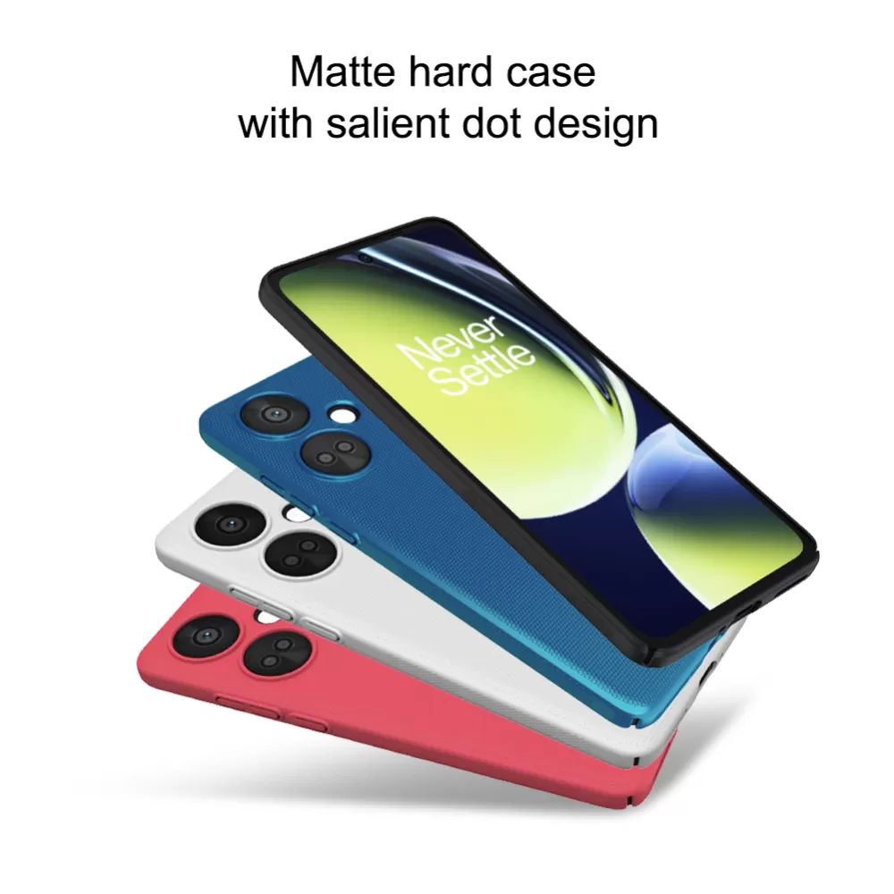 OnePlus Nord CE 3 5G dėklas baltas NILLKIN SUPER FROSTED SHIELD CE3