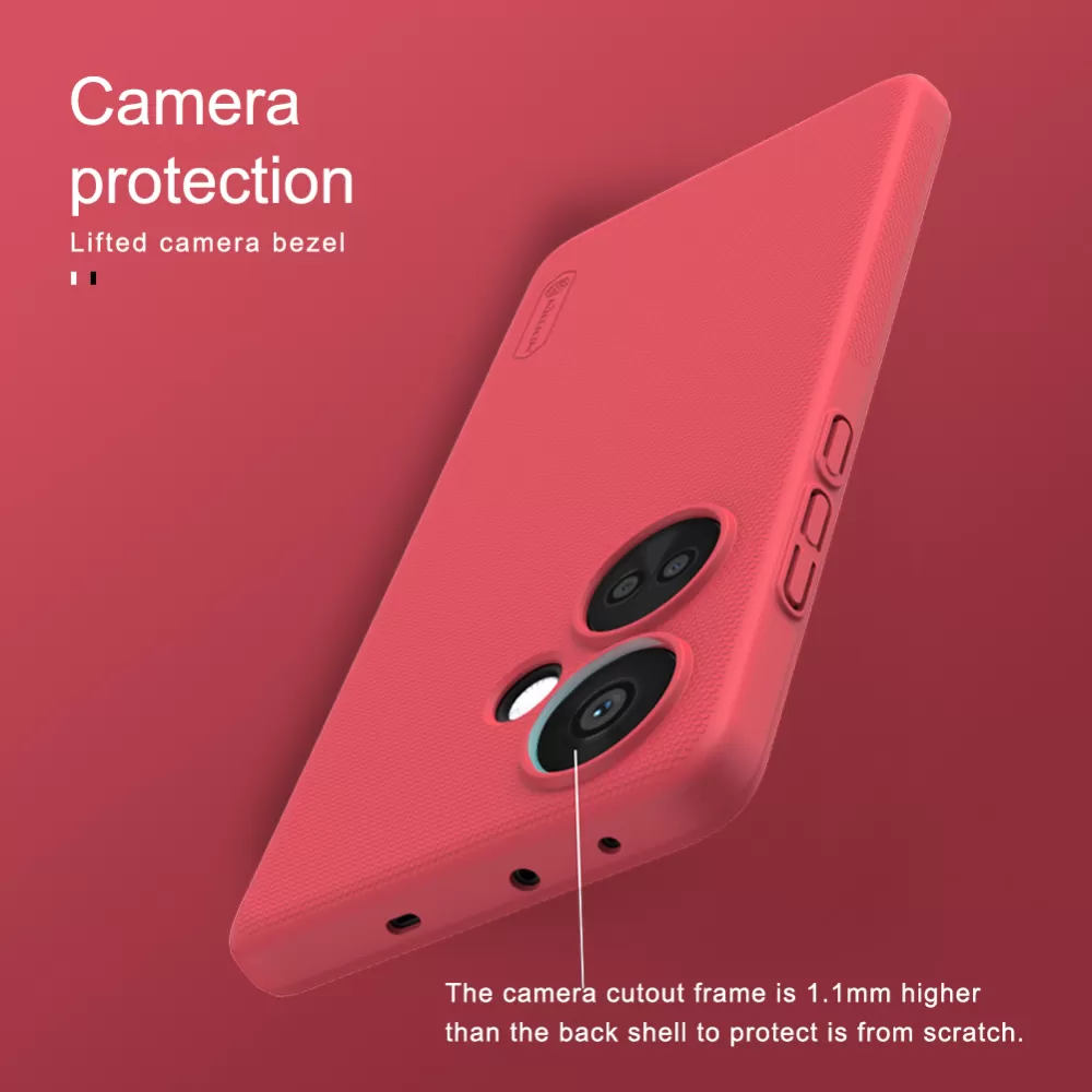 OnePlus Nord CE 3 5G dėklas baltas NILLKIN SUPER FROSTED SHIELD CE3