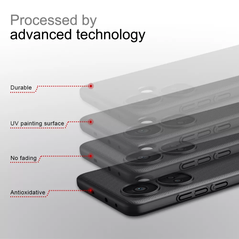 OnePlus Nord CE 3 5G dėklas raudonas NILLKIN SUPER FROSTED SHIELD CE3