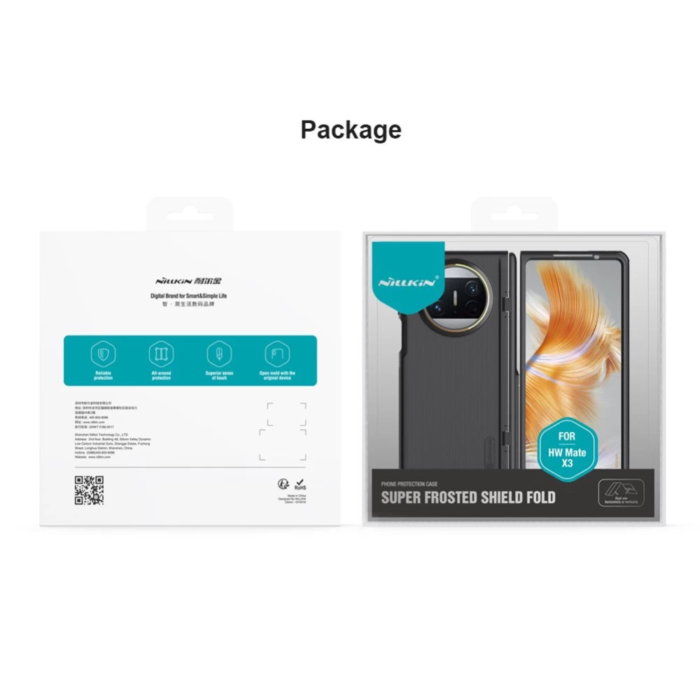 Huawei Mate X3 case black NILLKIN SUPER FROSTED SHIELD