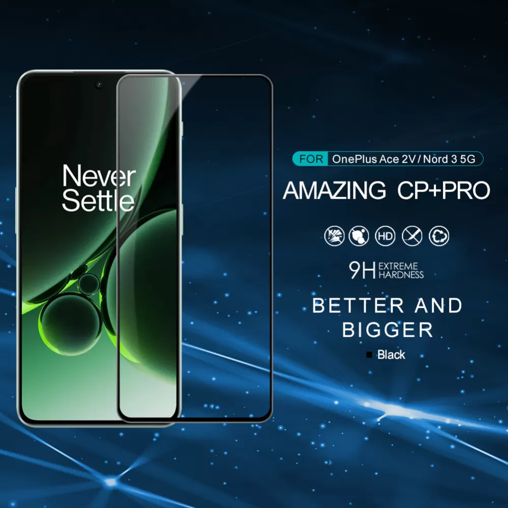 OnePlus Nord 3 5G aizsargstikls melns NILLKIN CP+PRO