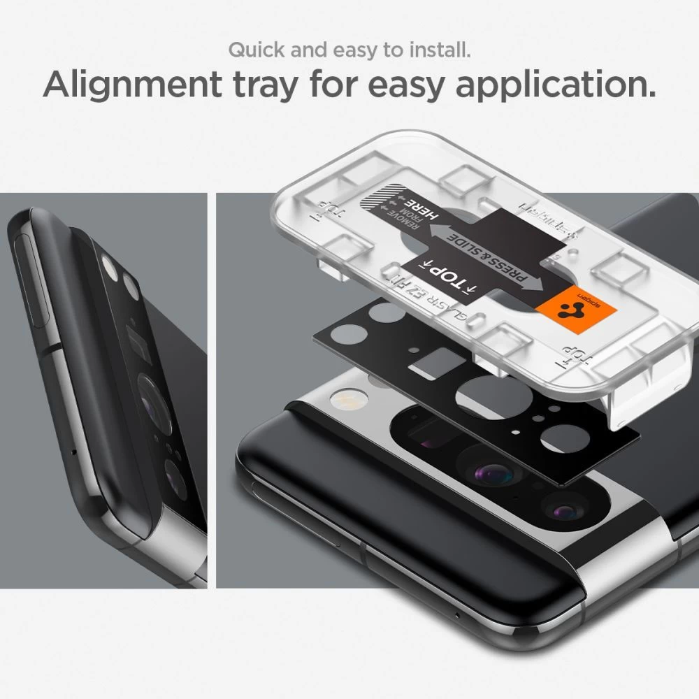 Google Pixel 8 skärmskydd  SPIGEN OPTIK.TR ”EZ FIT” CAMERA PROTECTOR 2-PACK