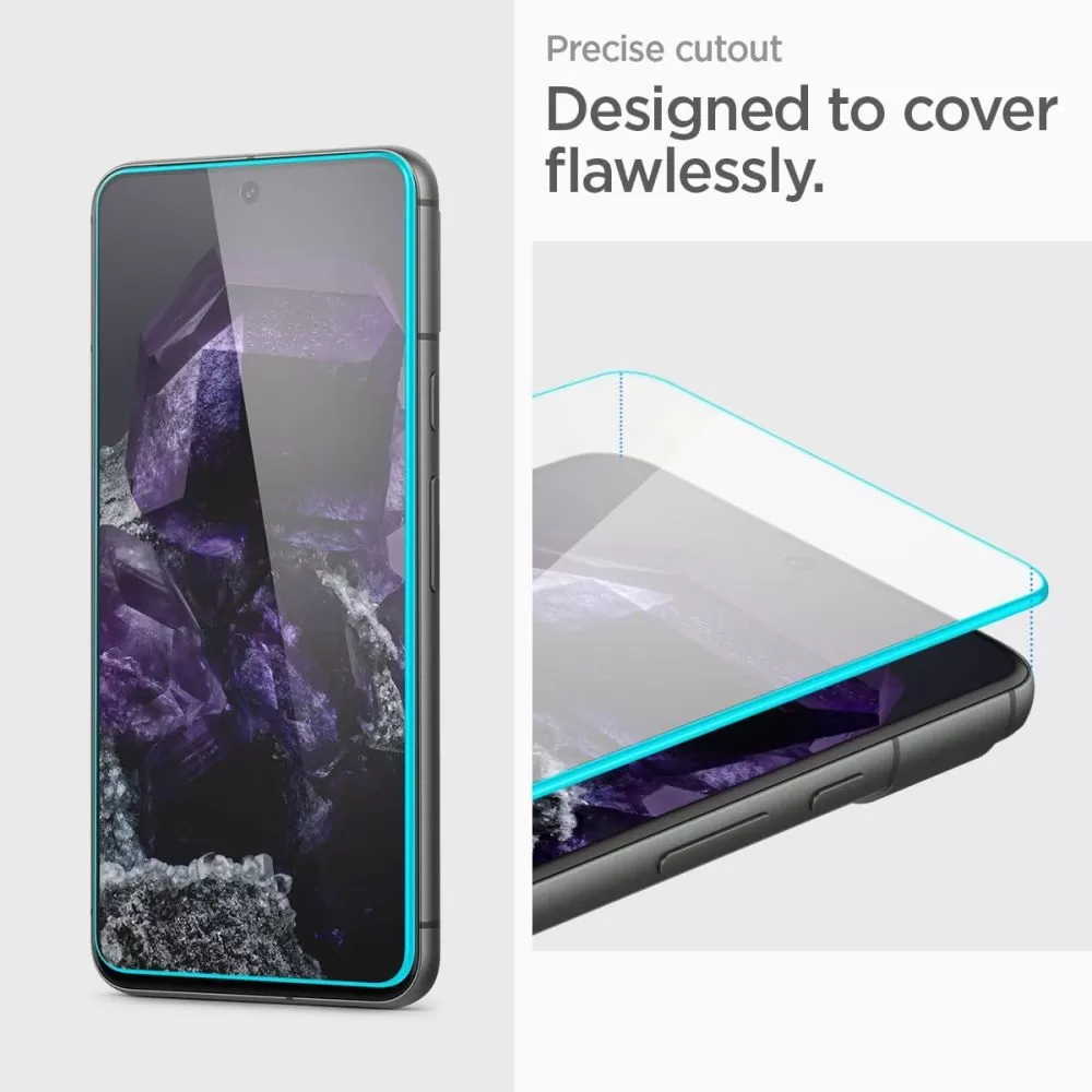 Google Pixel 8 skärmskydd  SPIGEN ALM GLAS.TR 2-PACK