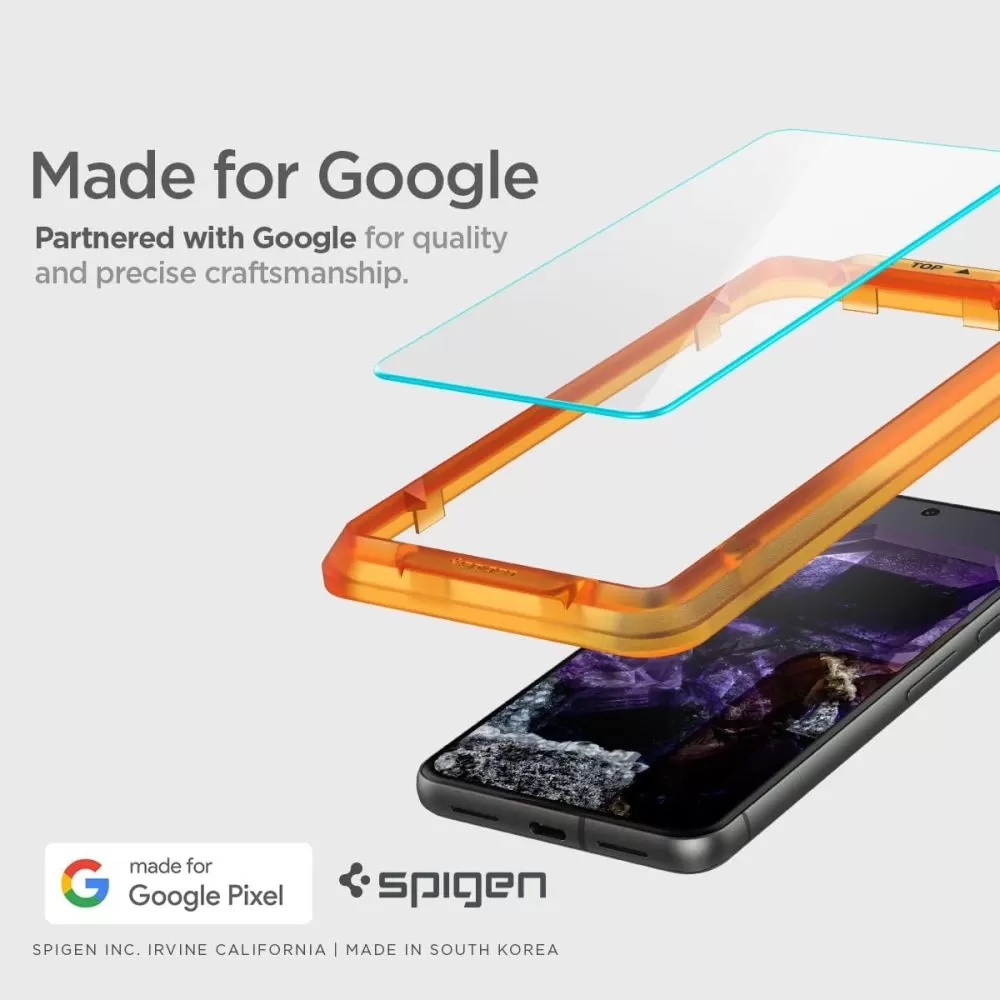 Google Pixel 8 skärmskydd  SPIGEN ALM GLAS.TR 2-PACK