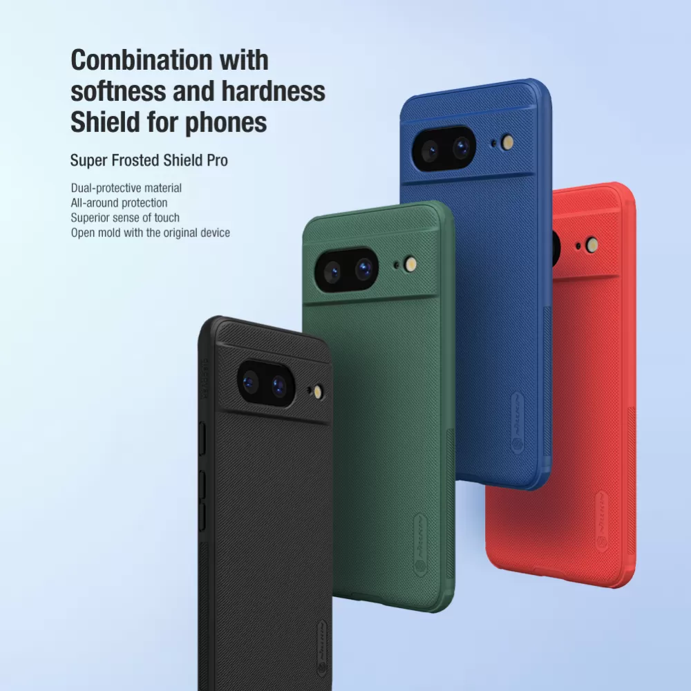 Google Pixel 8 case red NILLKIN SUPER FROSTED SHIELD PRO