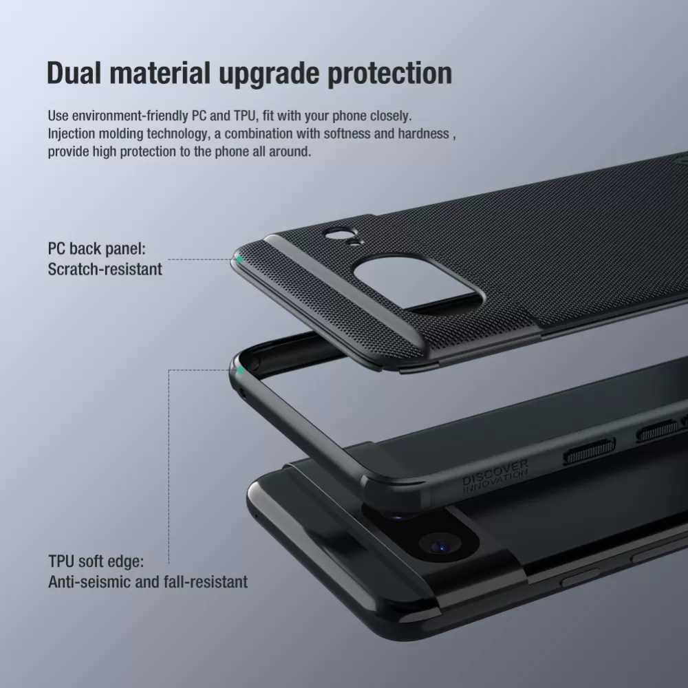 Google Pixel 8 case red NILLKIN SUPER FROSTED SHIELD PRO