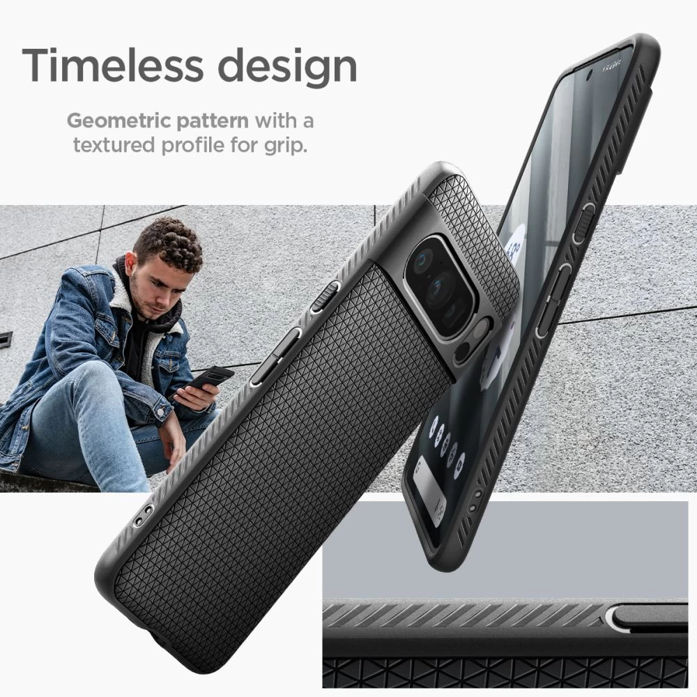 Google Pixel 8 Pro dėklas Juoda SPIGEN LIQUID AIR