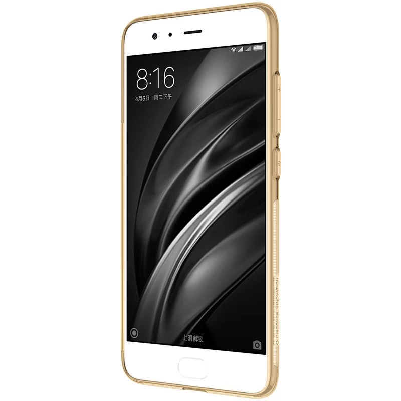 Xiaomi Mi 6 vāciņš caurspīdīgs brūns TPU Mi6