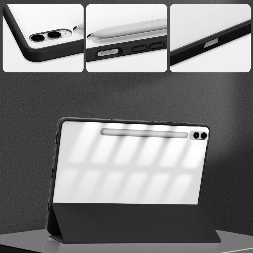 Samsung Galaxy Tab S9 FE Plus tahvelarvuti ümbris must TECH-PROTECT SC PEN HYBRID 12.4 X610 / X616B