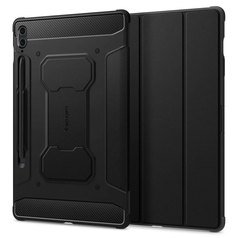 Samsung Galaxy Tab S9 FE Plus tahvelarvuti ümbris must SPIGEN RUGGED ARMOR ”PRO” 12.4 X610 / X616B