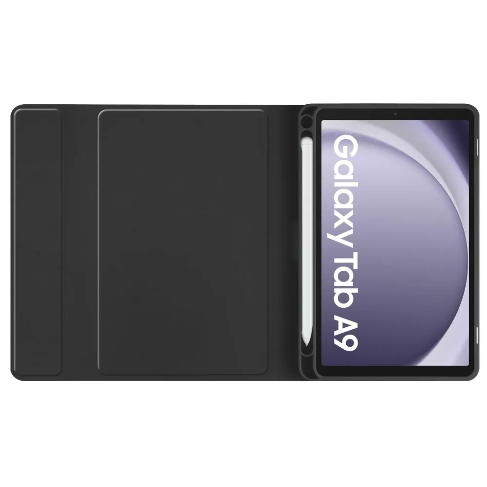 Samsung Galaxy Tab A9 maciņš melns TECH-PROTECT SC PEN + KEYBOARD 8.7 X110 / X115