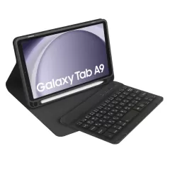 Samsung Galaxy Tab A9 maciņš melns TECH-PROTECT SC PEN + KEYBOARD 8.7 X110 / X115