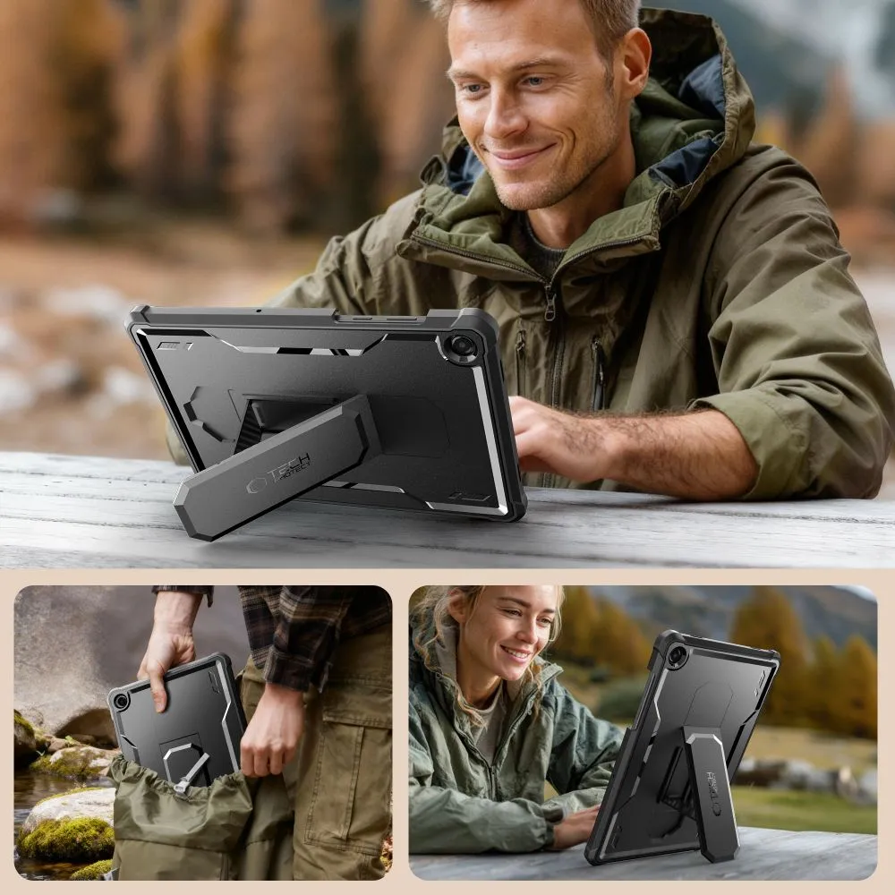 Samsung Galaxy Tab A9 Plus tablet skal, fodral svart TECH-PROTECT KEVLAR PRO 11.0
