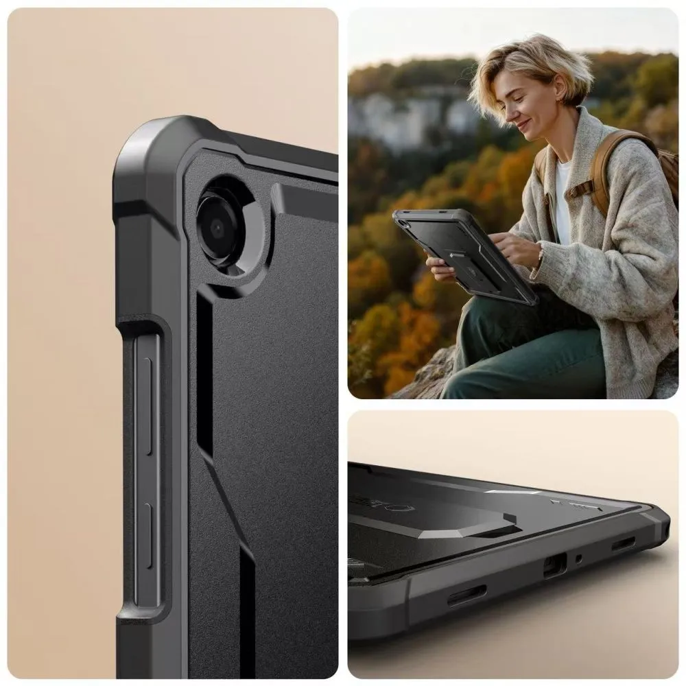 Samsung Galaxy Tab A9 Plus tablet skal, fodral svart TECH-PROTECT KEVLAR PRO 11.0