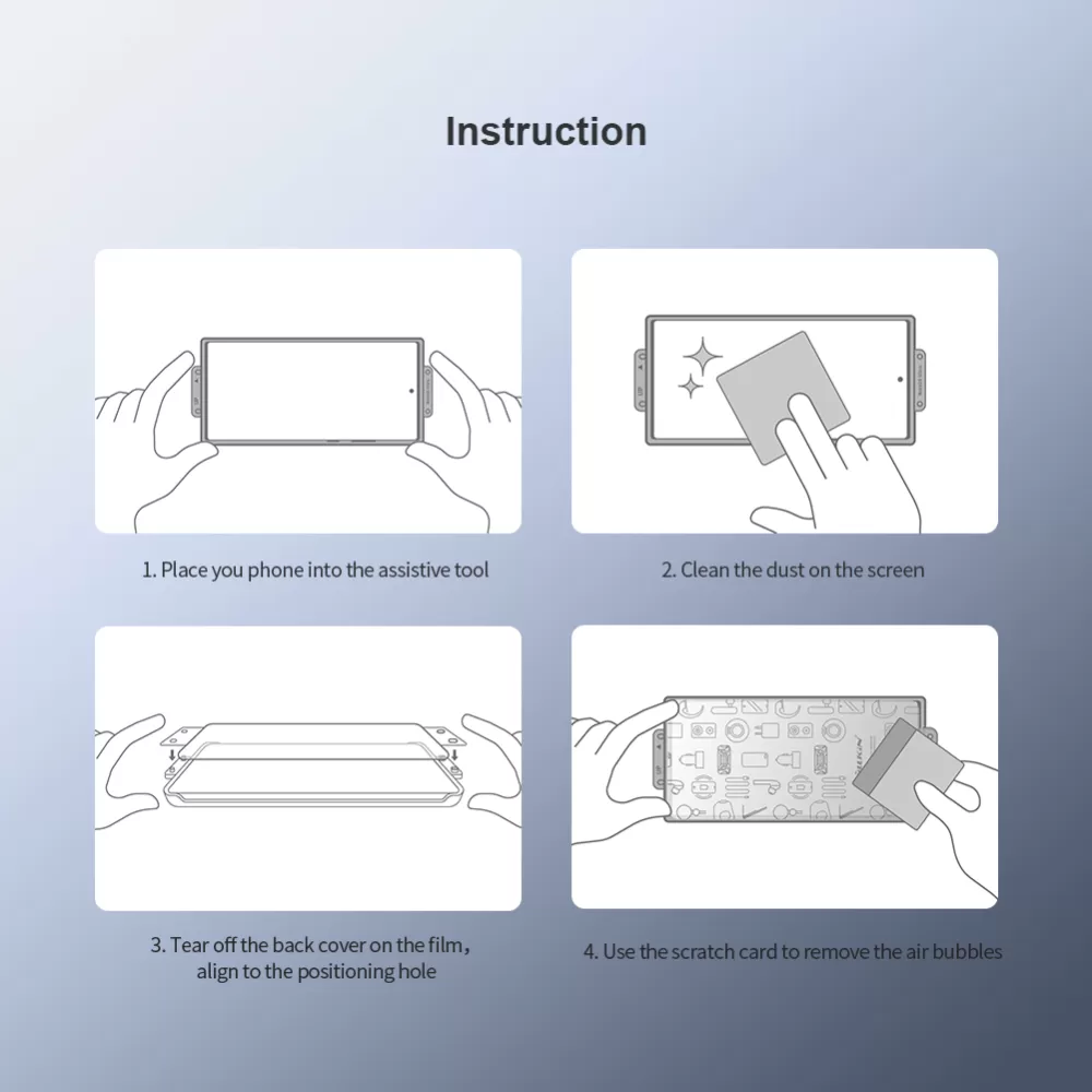 Samsung Galaxy S24 Tempered glass  NILLKIN IMPACT RESISTANT CURVED FILM (2-pack)
