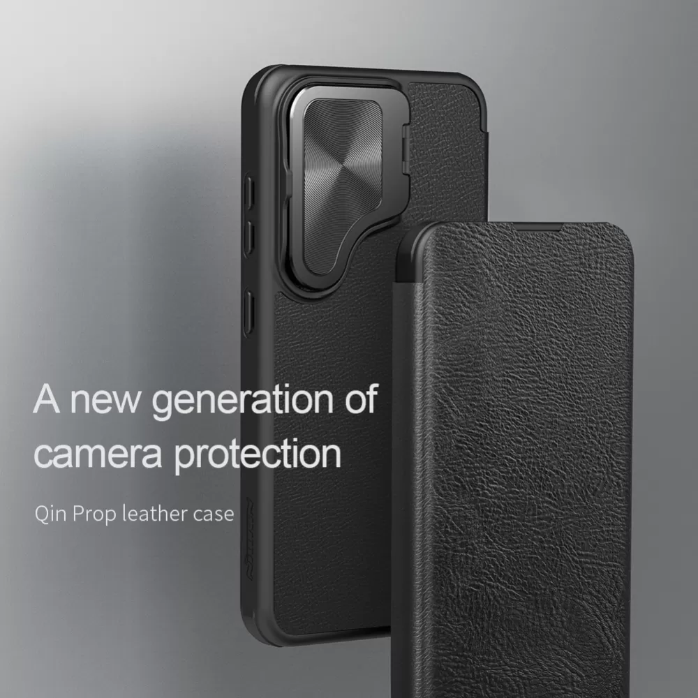 Samsung Galaxy S24 maciņš brūns NILLKIN QIN PROP LEATHER