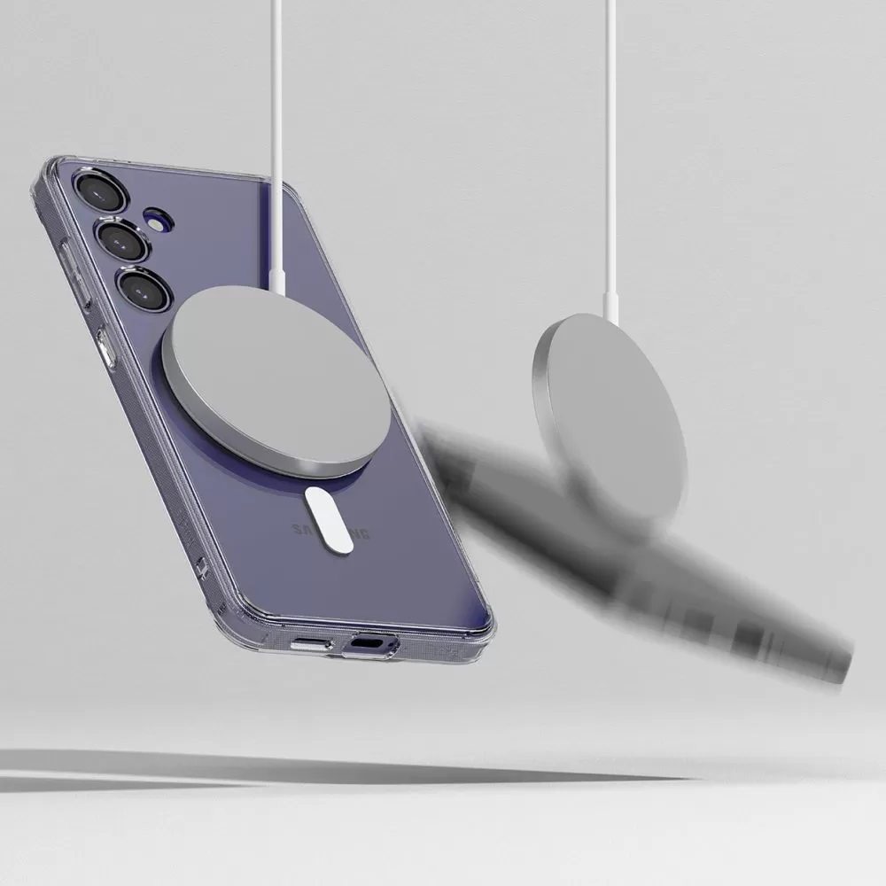 Samsung Galaxy S24 vāciņš caurspīdīgs RINGKE FUSION MAGNETIC MAGSAFE