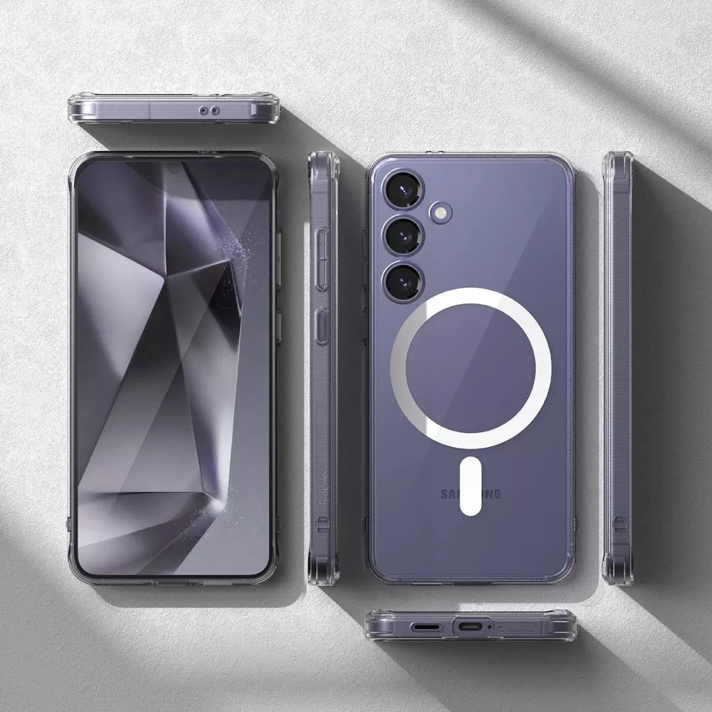 Samsung Galaxy S24 vāciņš caurspīdīgs RINGKE FUSION MAGNETIC MAGSAFE