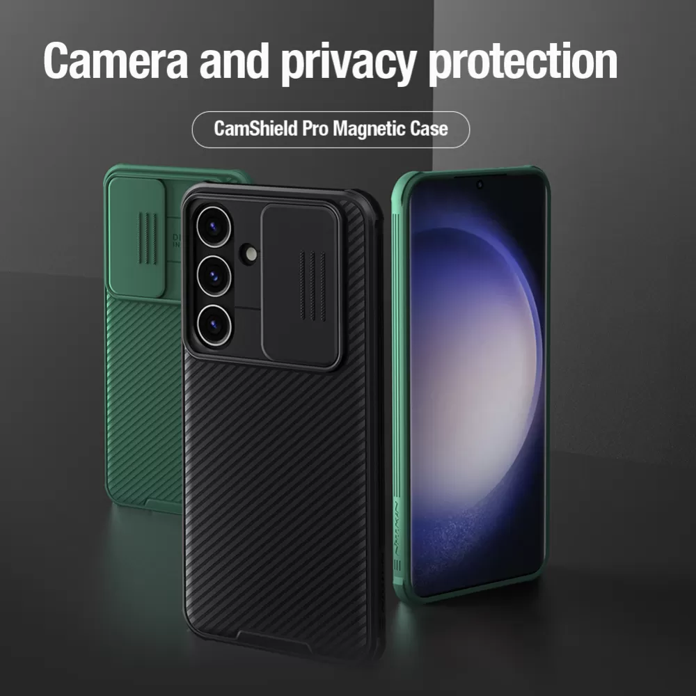 Samsung Galaxy S24 vāciņš melns NILLKIN CAMSHIELD PRO MAGNETIC
