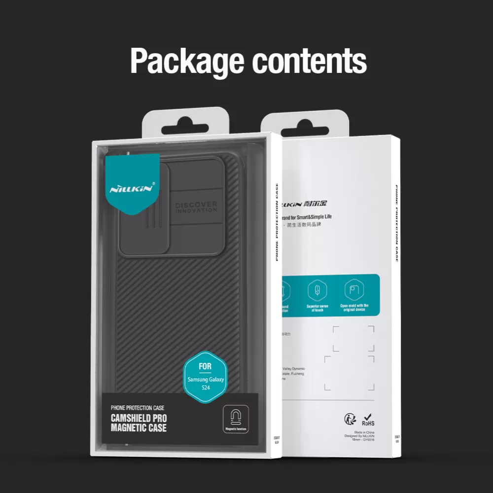 Samsung Galaxy S24 vāciņš melns NILLKIN CAMSHIELD PRO MAGNETIC