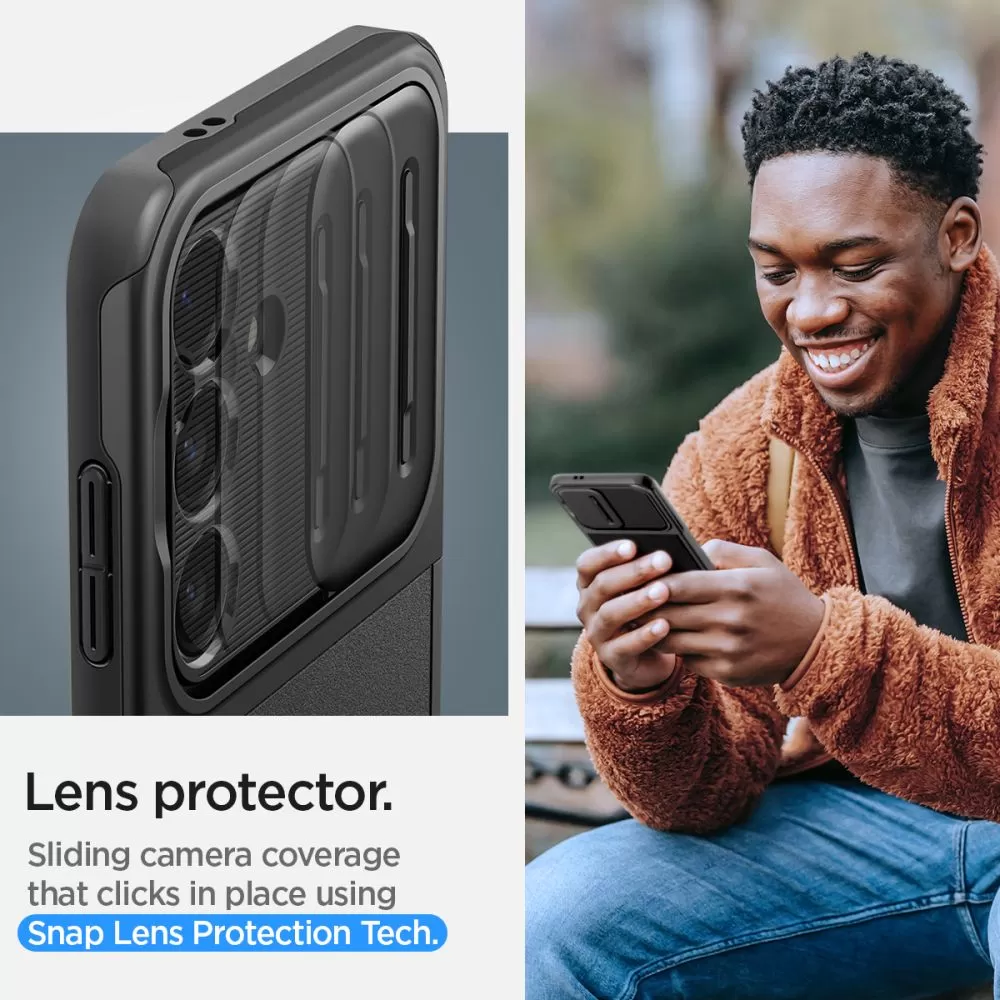Samsung Galaxy S24 vāciņš melns SPIGEN OPTIK ARMOR