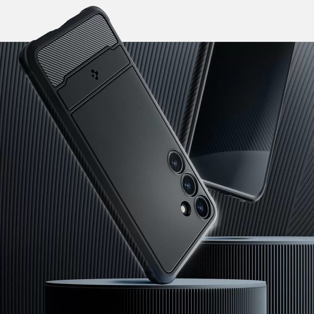 Samsung Galaxy S24 vāciņš melns SPIGEN RUGGED ARMOR